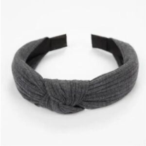 Dark Gray Top Knot Headband